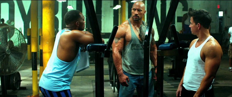 dwayne-johnson-workout-pain-and-gain-mark-wahlberg-anthony-mackie