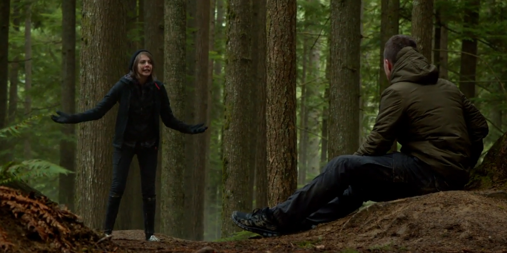 Arrow-s3e14-Oliver-Thea-forest